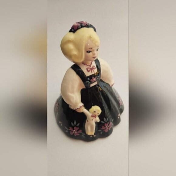 Vintage Squire Ceramics Figurine Girl with Doll โ Zaida โ California Pottery - Picture 10 of 15